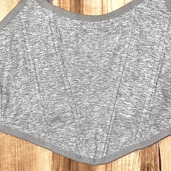 Colsie gray corset top size M - Picture 4 of 11